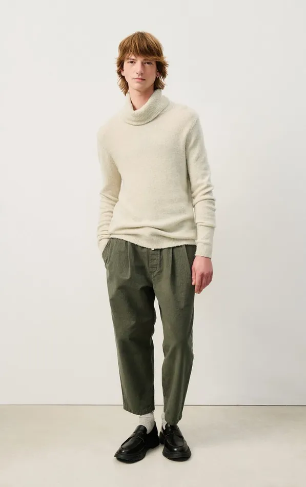 American Vintage Jumpers and Cardigans Men Jumper Falyday Melange Biscuit American Vintage Jumpers and Cardigans Men Jumper Falyday Melange Biscuit