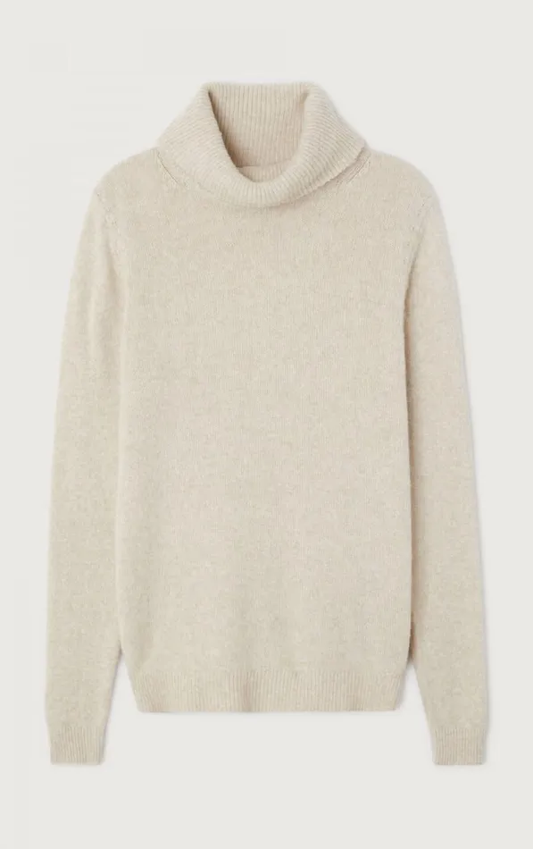 American Vintage Jumpers and Cardigans Men Jumper Falyday Melange Biscuit American Vintage Jumpers and Cardigans Men Jumper Falyday Melange Biscuit