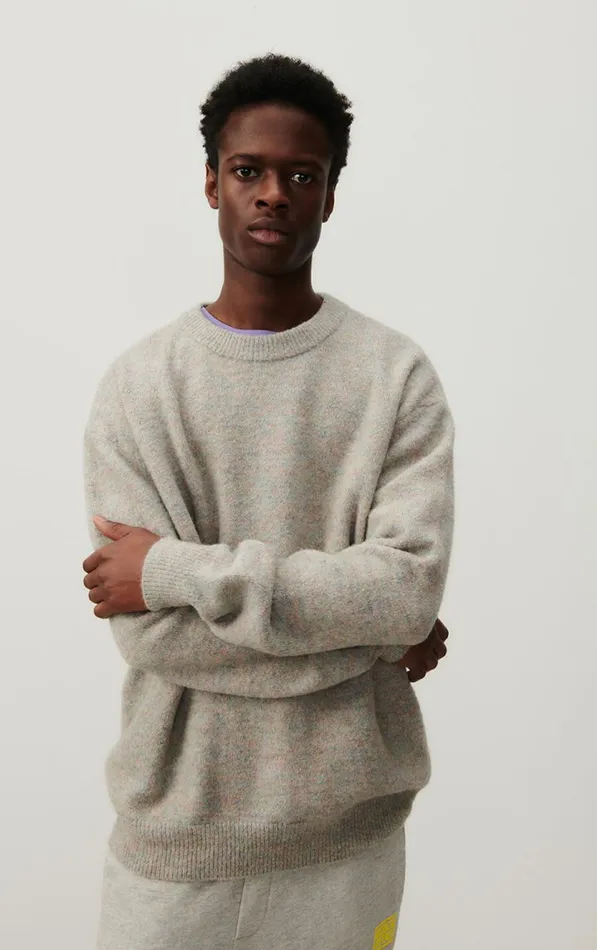 American Vintage Jumpers and Cardigans Men Jumper Pyatury Grey Multimelange
