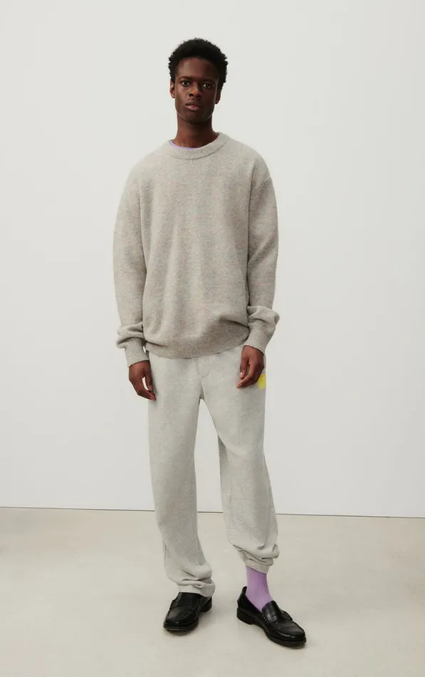 American Vintage Jumpers and Cardigans Men Jumper Pyatury Grey Multimelange American Vintage Jumpers and Cardigans Men Jumper Pyatury Grey Multimelange