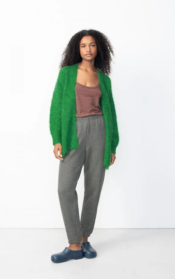 American Vintage Jumpers and Cardigans Women Cardigan Bymi Melange Clover American Vintage Jumpers and Cardigans Women Cardigan Bymi Melange Clover