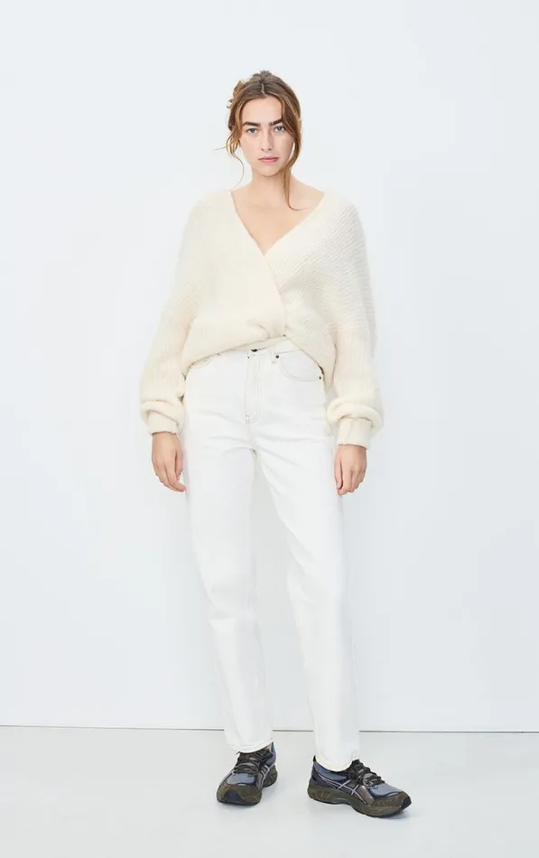 American Vintage Jumpers and Cardigans Women Cardigan East Melange Pearl