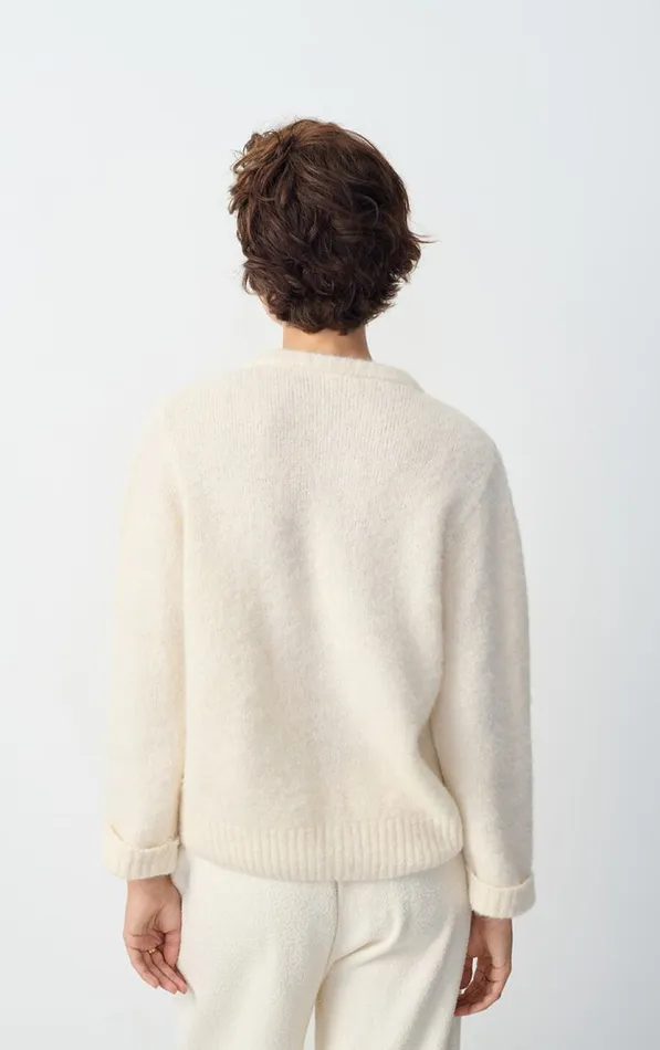 American Vintage Jumpers and Cardigans Women Cardigan East Melange Pearl