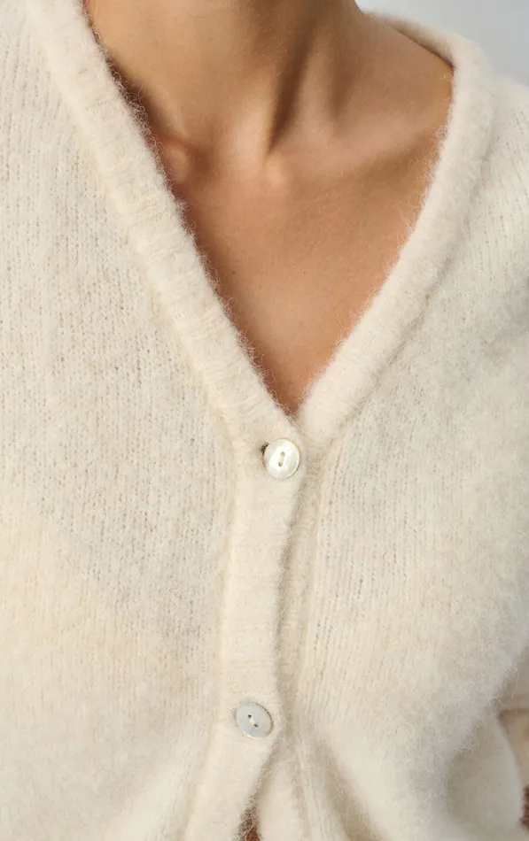 American Vintage Jumpers and Cardigans Women Cardigan East Melange Pearl