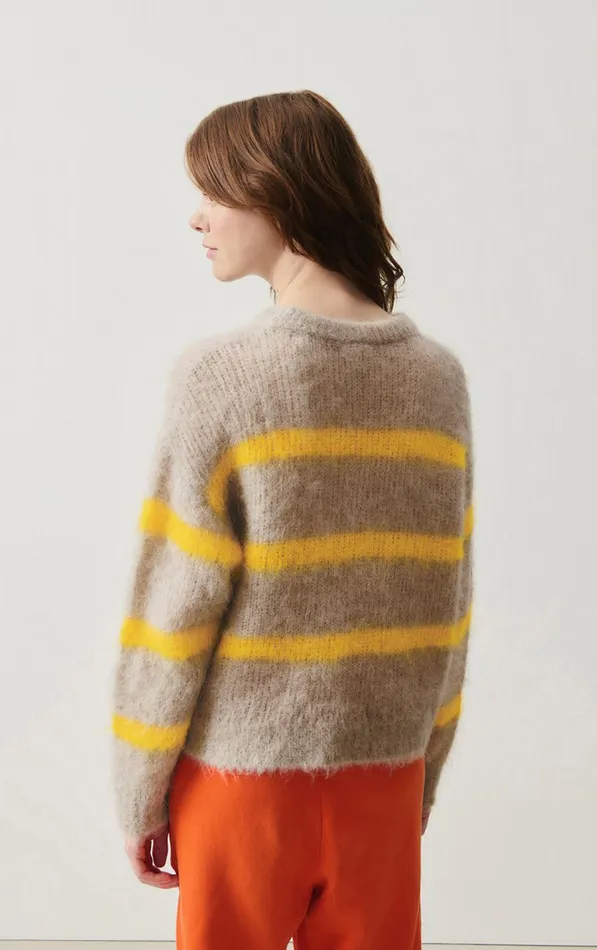 American Vintage Jumpers and Cardigans Women Jumper Bymi Misty Striped Jam