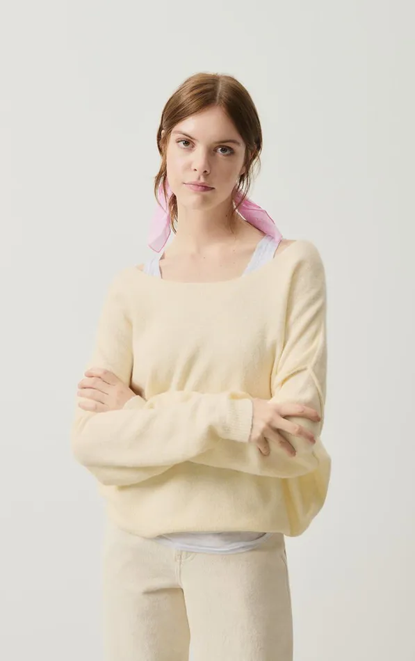 American Vintage Jumpers and Cardigans Women Jumper Damsville Melange Pannacotta