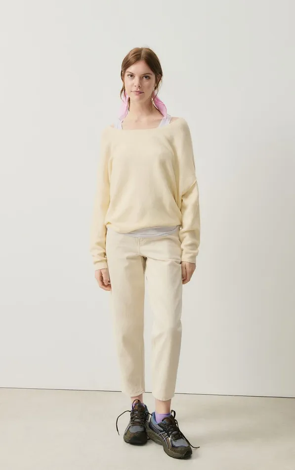 American Vintage Jumpers and Cardigans Women Jumper Damsville Melange Pannacotta