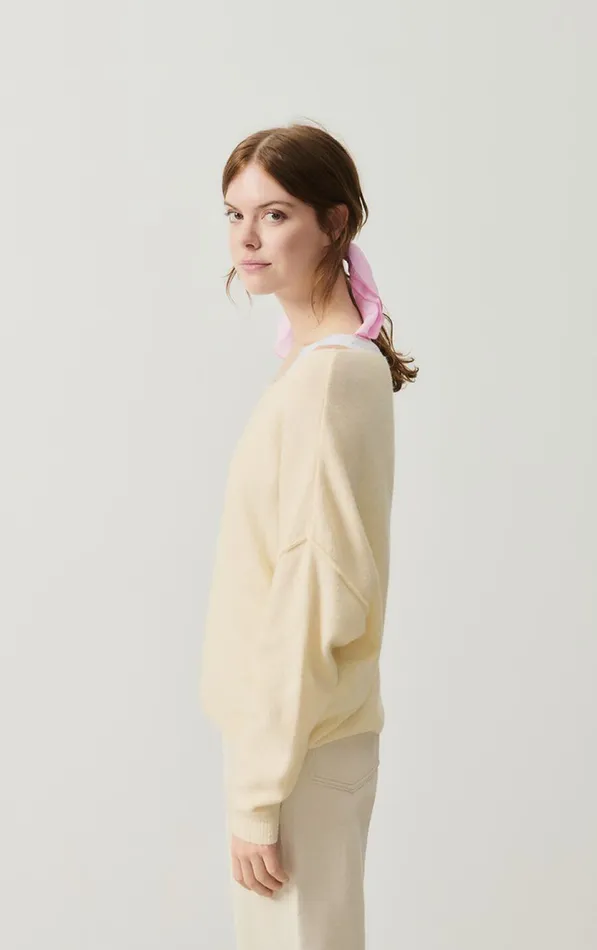American Vintage Jumpers and Cardigans Women Jumper Damsville Melange Pannacotta