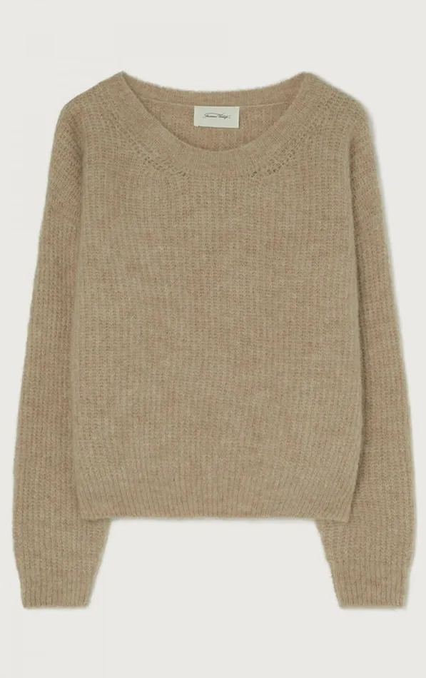 American Vintage Jumpers and Cardigans Women Jumper East Melange Beige American Vintage Jumpers and Cardigans Women Jumper East Melange Beige