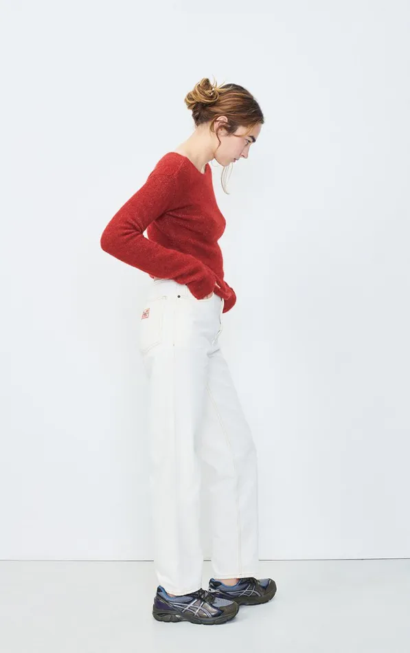 American Vintage Jumpers and Cardigans Women Jumper East Melange Burgundy American Vintage Jumpers and Cardigans Women Jumper East Melange Burgundy