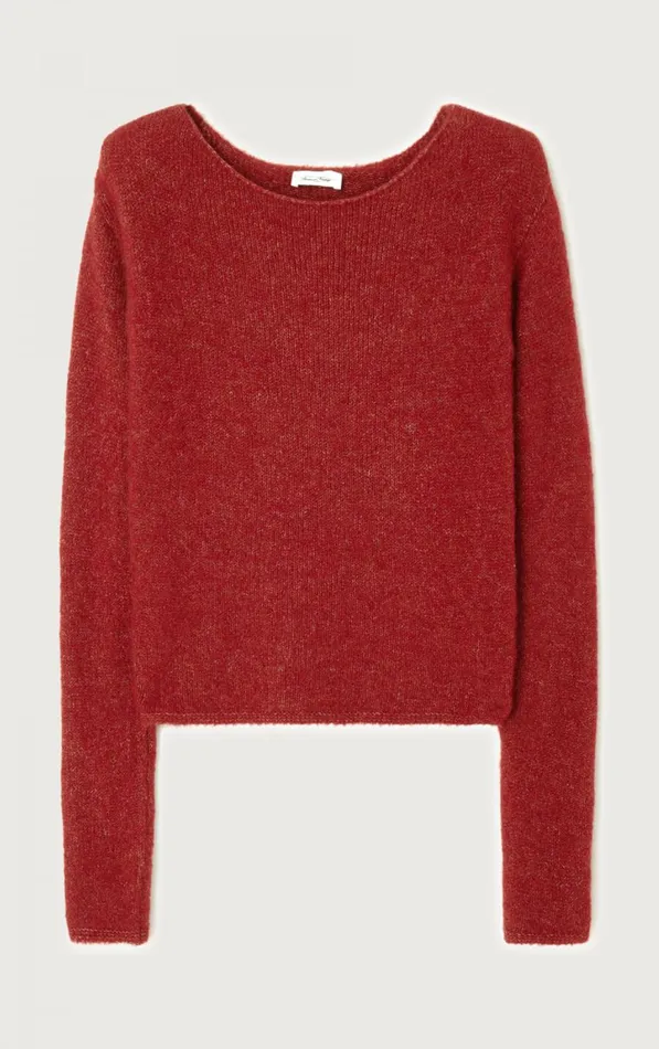American Vintage Jumpers and Cardigans Women Jumper East Melange Burgundy American Vintage Jumpers and Cardigans Women Jumper East Melange Burgundy