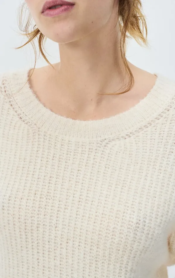 American Vintage Jumpers and Cardigans Women Jumper East Melange Pearl American Vintage Jumpers and Cardigans Women Jumper East Melange Pearl