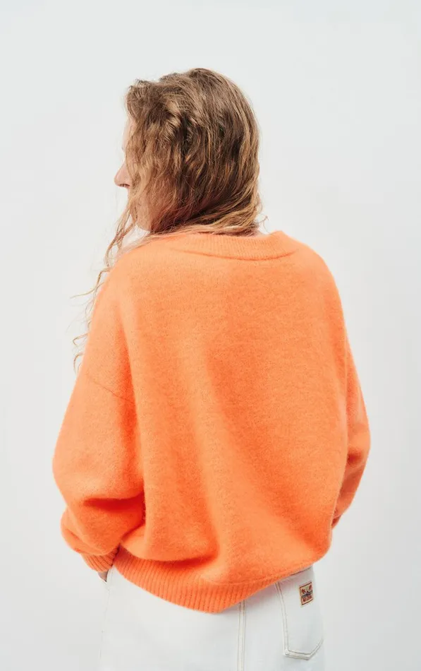 American Vintage Jumpers and Cardigans Women Jumper Vitow Fluorescent Carrot Melange