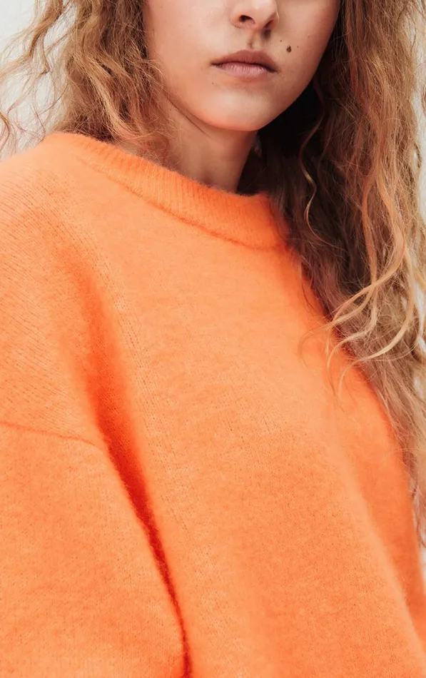 American Vintage Jumpers and Cardigans Women Jumper Vitow Fluorescent Carrot Melange