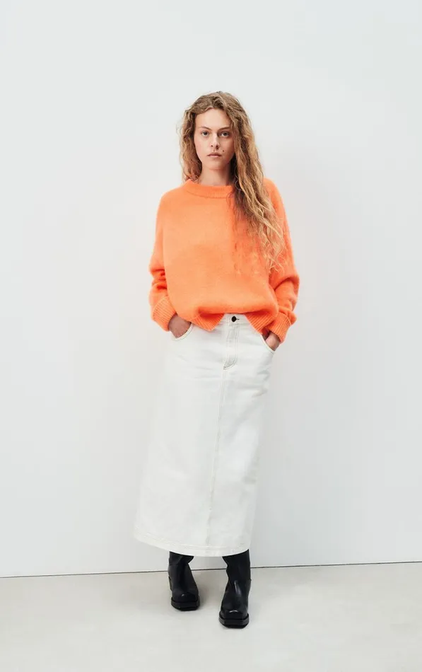 American Vintage Jumpers and Cardigans Women Jumper Vitow Fluorescent Carrot Melange
