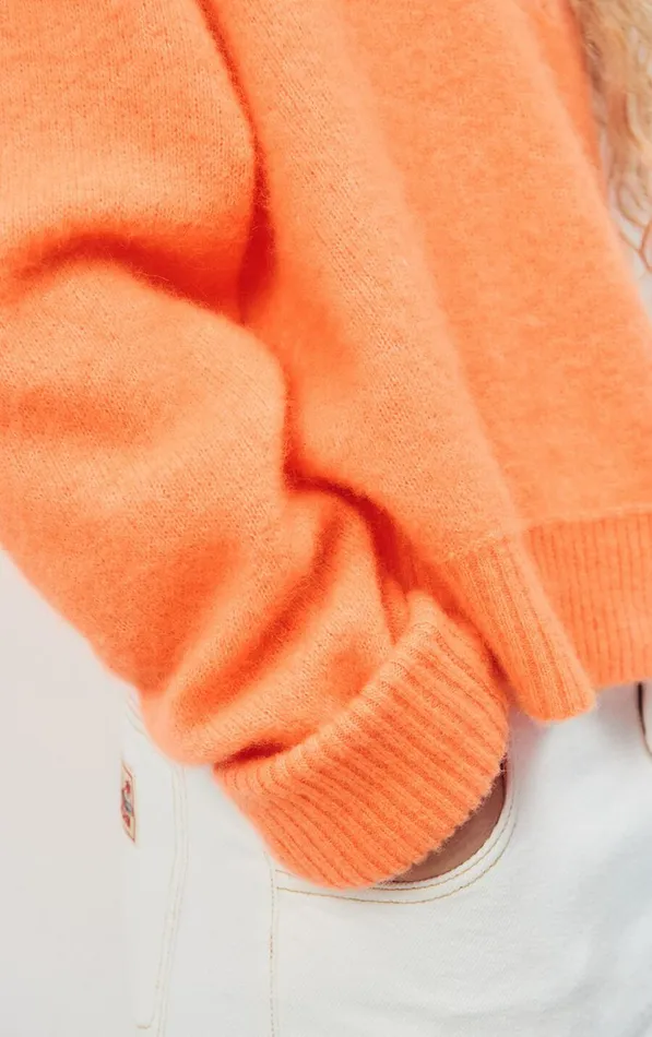 American Vintage Jumpers and Cardigans Women Jumper Vitow Fluorescent Carrot Melange