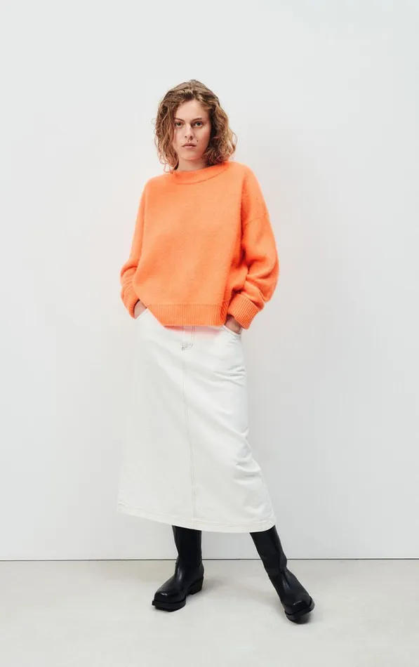 American Vintage Jumpers and Cardigans Women Jumper Vitow Fluorescent Carrot Melange