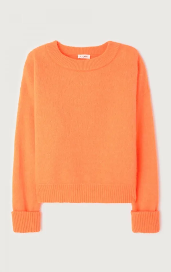 American Vintage Jumpers and Cardigans Women Jumper Vitow Fluorescent Carrot Melange