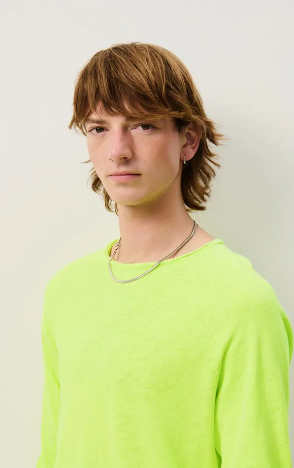 American Vintage Long Sleeve TShirts Men TShirt Sonoma Fluorescent Lemon American Vintage Long Sleeve TShirts Men TShirt Sonoma Fluorescent Lemon