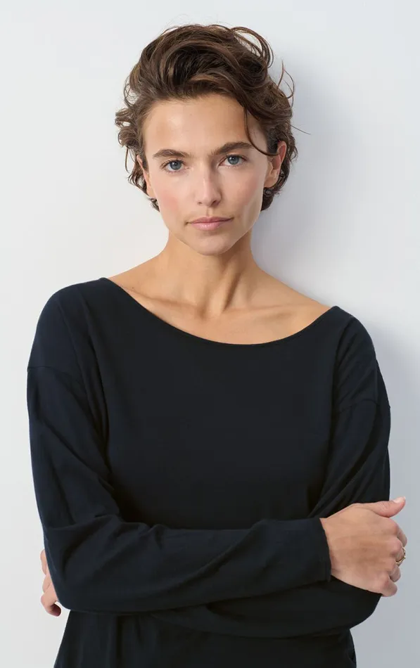 American Vintage Long Sleeve TShirts Women TShirt Aksun Vintage Black