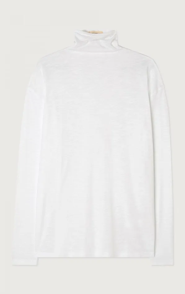 American Vintage Long Sleeve TShirts Women TShirt Jacksonville White
