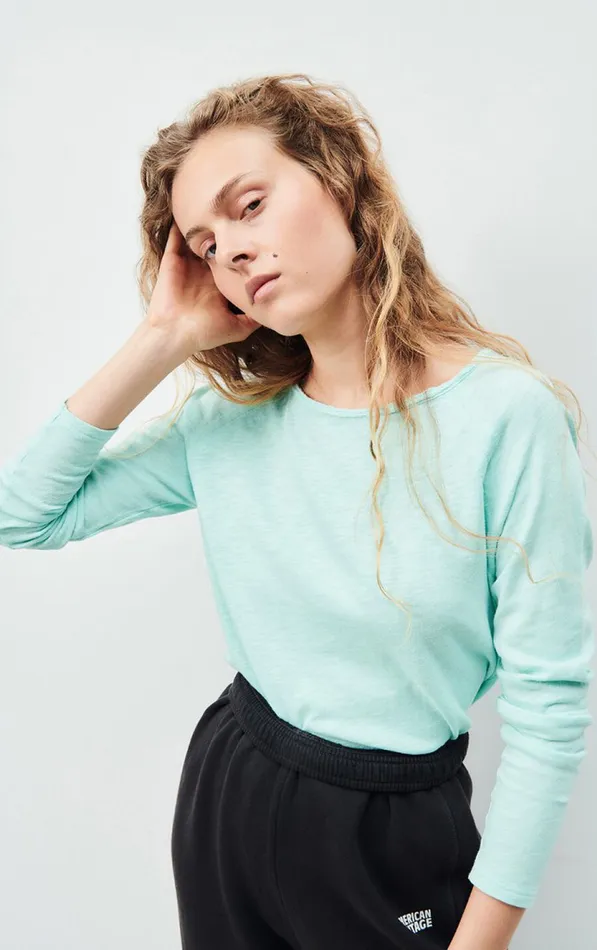 American Vintage Long Sleeve TShirts Women TShirt Sonoma Vintage Ice Cold