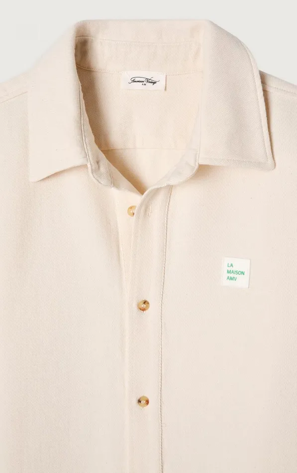 American Vintage Shirts Men Shirt Afaz Ecru