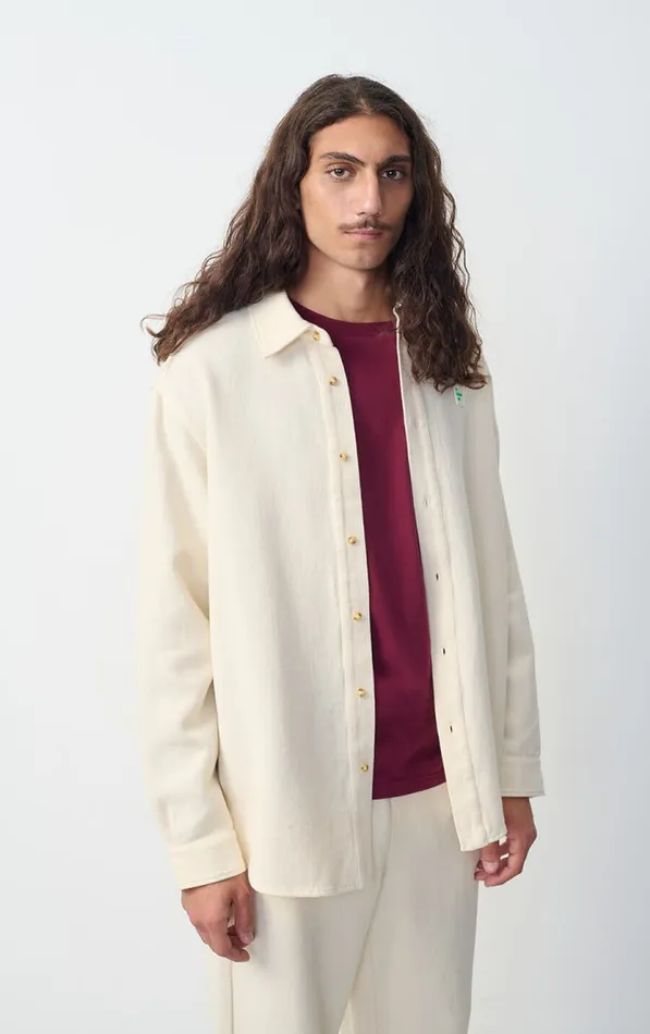 American Vintage Shirts Men Shirt Afaz Ecru