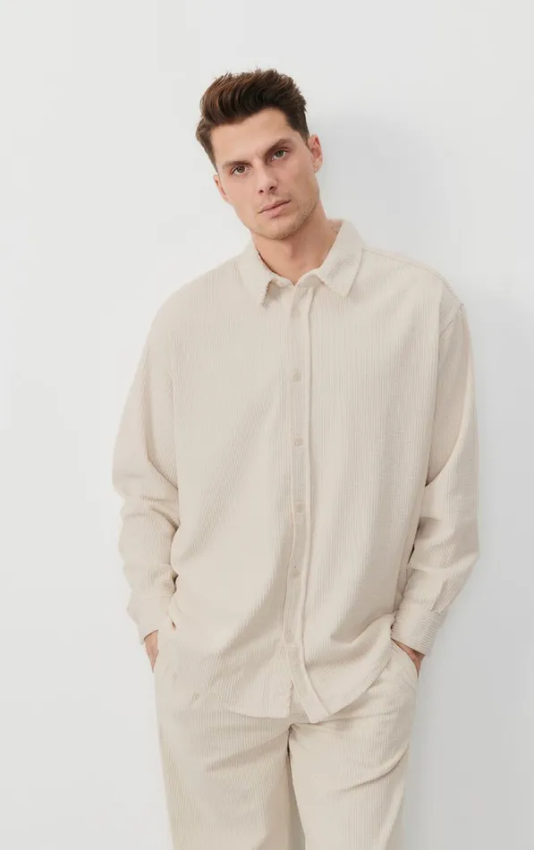 American Vintage Shirts Men Shirt Padow Ecru Vintage