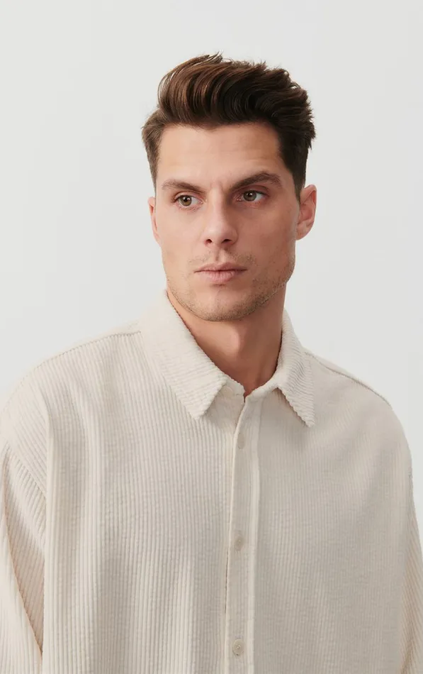 American Vintage Shirts Men Shirt Padow Ecru Vintage American Vintage Shirts Men Shirt Padow Ecru Vintage