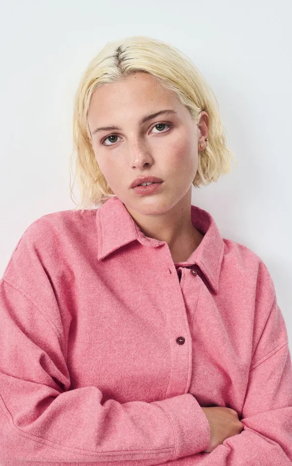American Vintage Shirts Women Shirt Vylow Satin Cushions Melange American Vintage Shirts Women Shirt Vylow Satin Cushions Melange