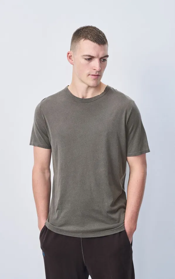 American Vintage Short Sleeve TShirts Men TShirt Devon Vintage Slate