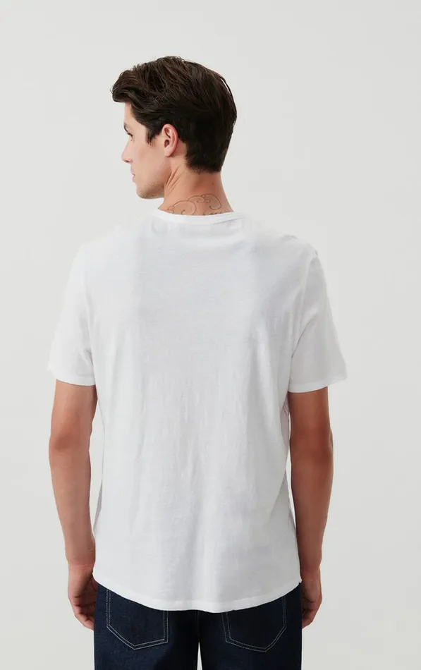 American Vintage Short Sleeve TShirts Men TShirt Fakobay White