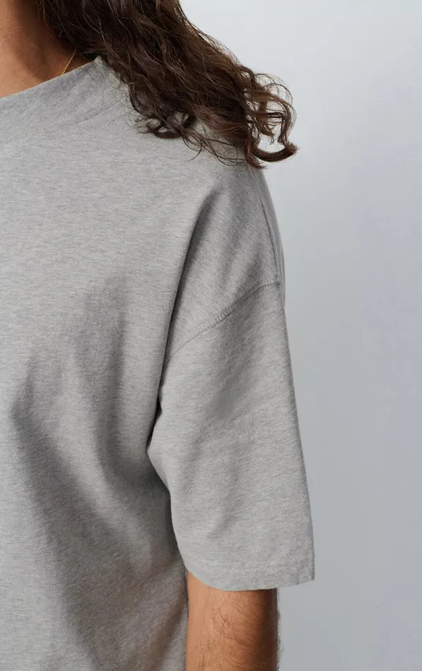 American Vintage Short Sleeve TShirts Men TShirt Fazy Heather Grey American Vintage Short Sleeve TShirts Men TShirt Fazy Heather Grey