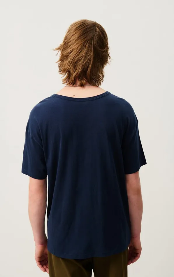 American Vintage Short Sleeve TShirts Men TShirt Gamipy Navy