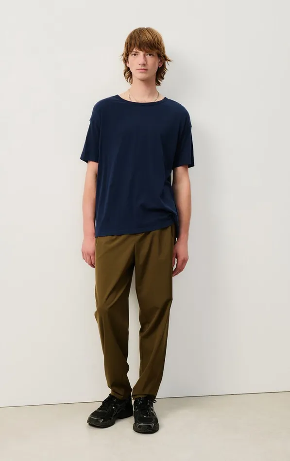 American Vintage Short Sleeve TShirts Men TShirt Gamipy Navy