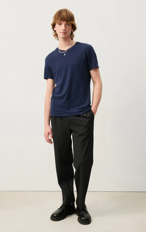 American Vintage Short Sleeve TShirts Men TShirt Gamipy Navy