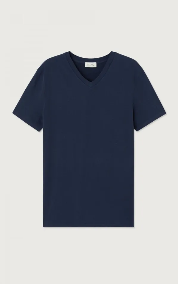 American Vintage Short Sleeve TShirts Men TShirt Gamipy Navy