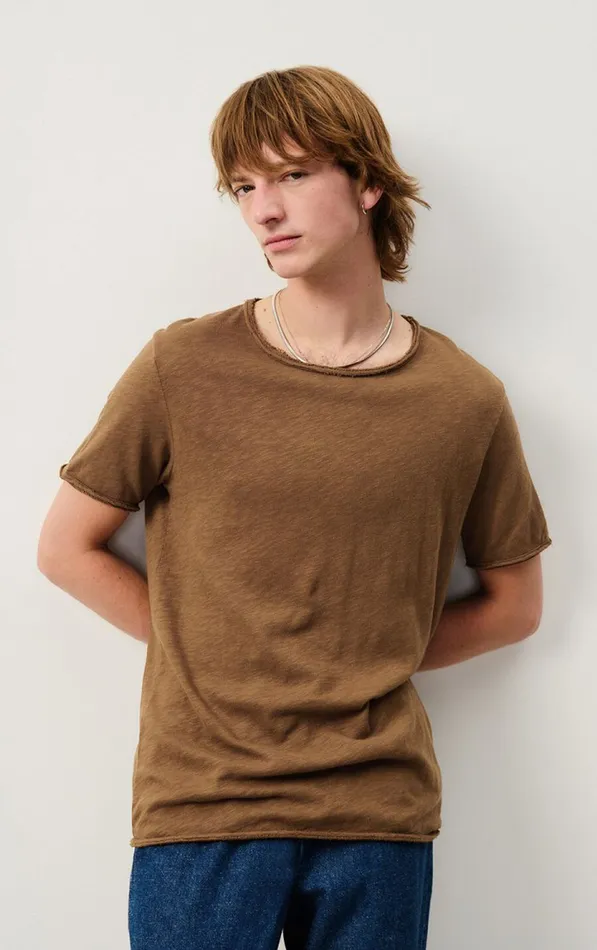 American Vintage Short Sleeve TShirts Men TShirt Sonoma Candied Chestnut Vintage