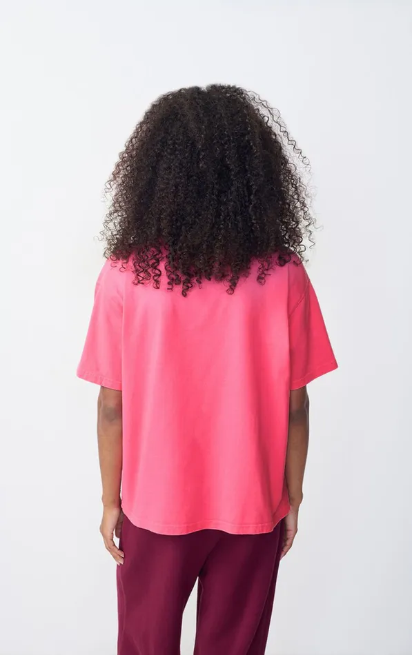 American Vintage Short Sleeve TShirts Women TShirt Fizvalley Fluo Pink American Vintage Short Sleeve TShirts Women TShirt Fizvalley Fluo Pink