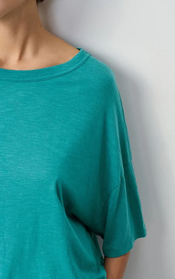 American Vintage Short Sleeve TShirts Women TShirt Jacksonville Emerald Melange American Vintage Short Sleeve TShirts Women TShirt Jacksonville Emerald Melange