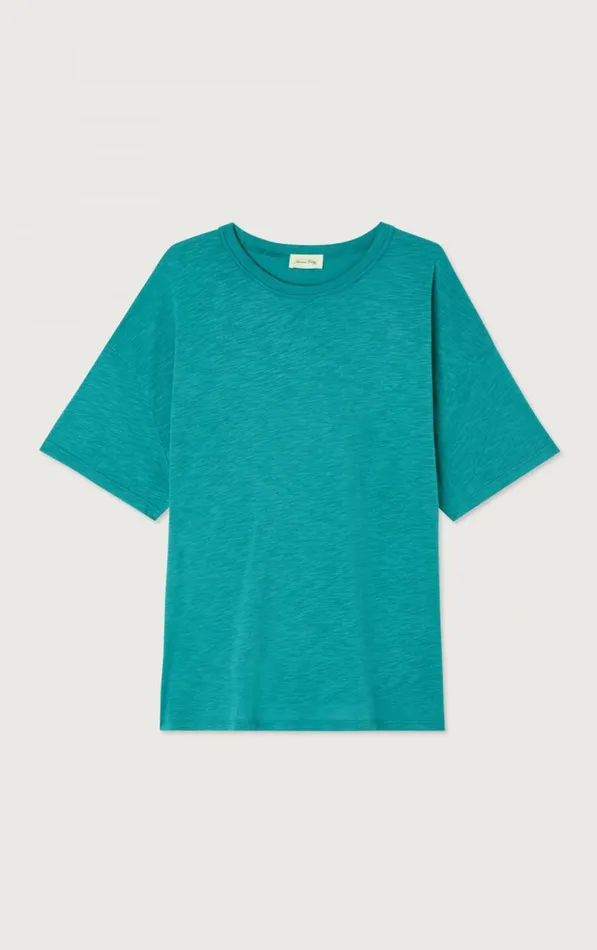 American Vintage Short Sleeve TShirts Women TShirt Jacksonville Emerald Melange American Vintage Short Sleeve TShirts Women TShirt Jacksonville Emerald Melange