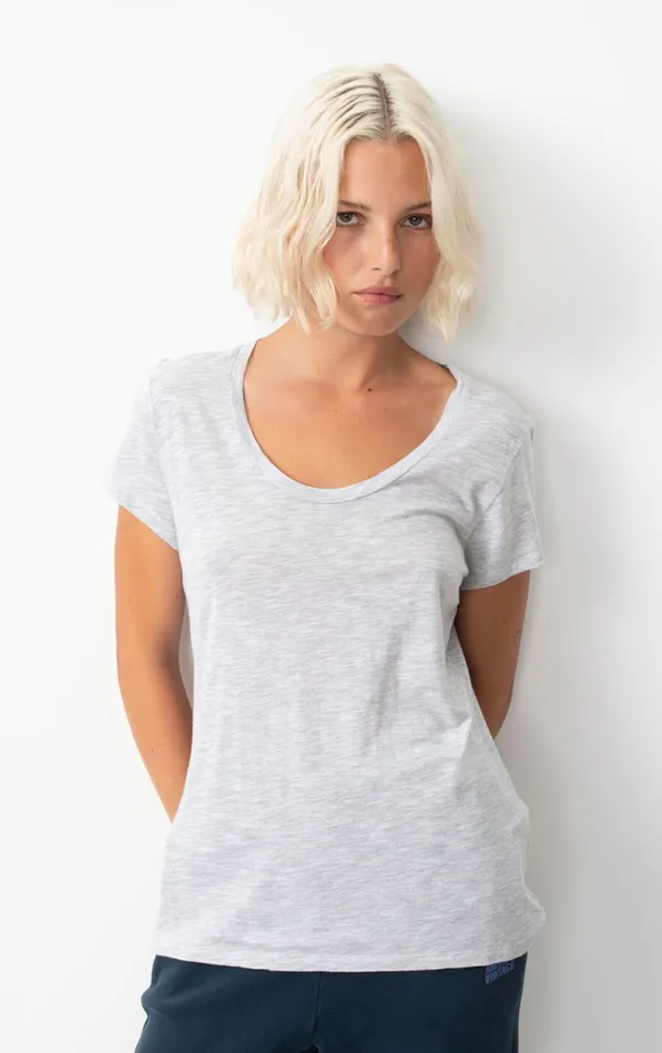 American Vintage Short Sleeve TShirts Women TShirt Jacksonville Polar Melange
