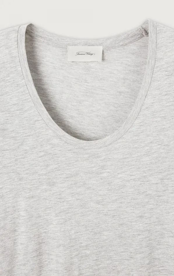 American Vintage Short Sleeve TShirts Women TShirt Jacksonville Polar Melange American Vintage Short Sleeve TShirts Women TShirt Jacksonville Polar Melange