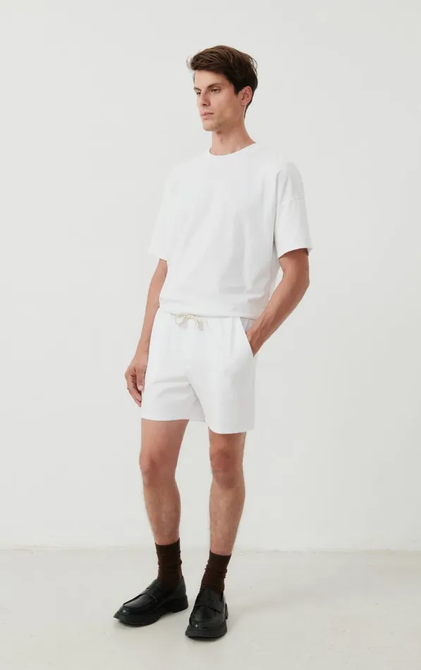 American Vintage Shorts Men Shorts Fizvalley White