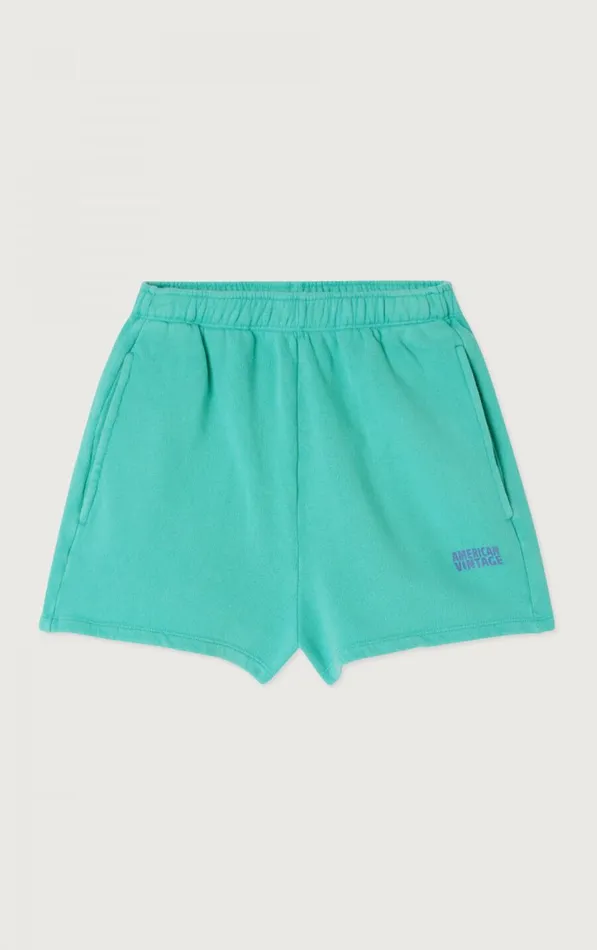 American Vintage Shorts Women Shorts Izubird Vintage Green Acqua