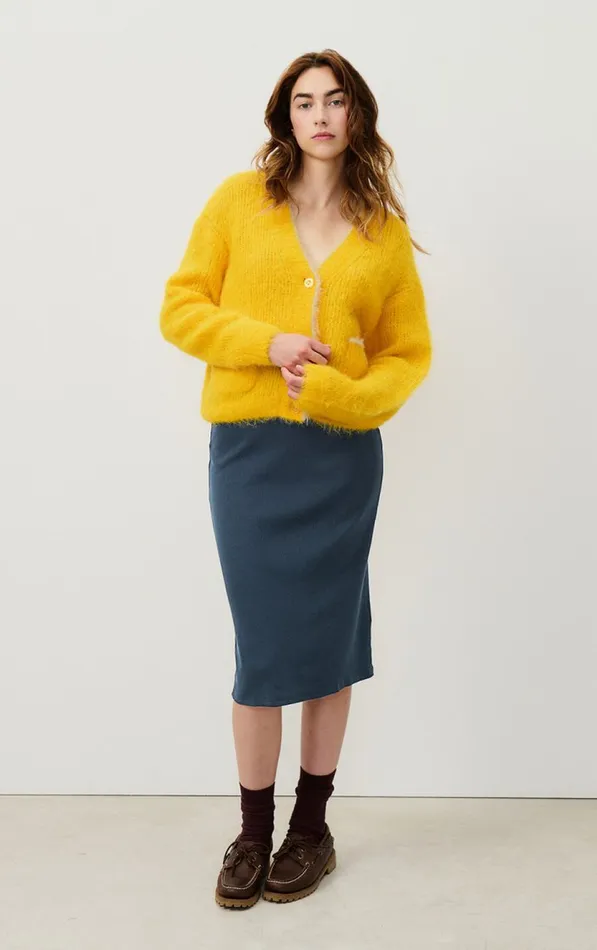 American Vintage Skirts Women Skirt Blarow Melange Navy American Vintage Skirts Women Skirt Blarow Melange Navy