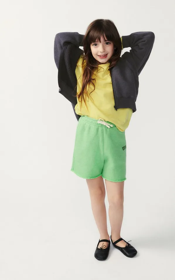 American Vintage Sweatshirts Kids Hoodie Doven Overdyed Carbon