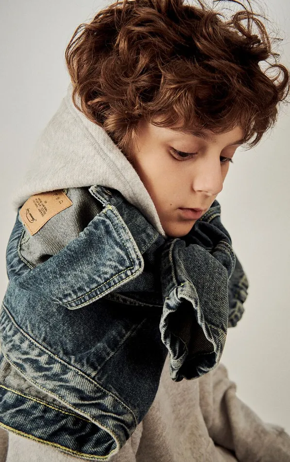 American Vintage Sweatshirts Kids Hoodie Kodytown Polar Melange American Vintage Sweatshirts Kids Hoodie Kodytown Polar Melange