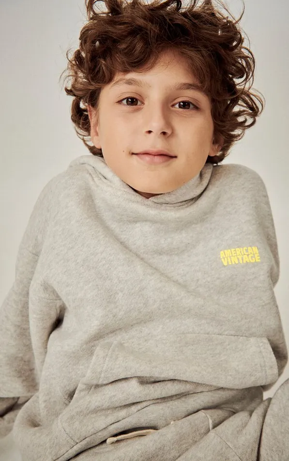American Vintage Sweatshirts Kids Hoodie Kodytown Polar Melange American Vintage Sweatshirts Kids Hoodie Kodytown Polar Melange